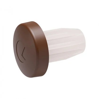 IF tlumič dvířek závrtný 5mm hnědá Zlevněný