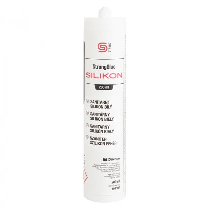 Značkový StrongGlue Sanitární silikon bílý 280ml