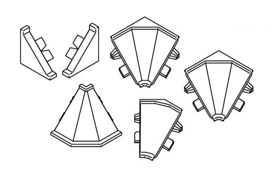 Top Prodej TL Krono sada koncovek (NOVÝ TYP) šedá (1239)