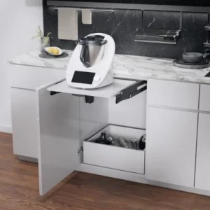 Akce KES 281902 ChefsTable, výklopná police pro kuchyňský robot, antracit