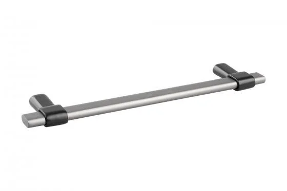 Vysoce Kvalitní TULIP Úchytka Joliet 256 steel grey/černá matná
