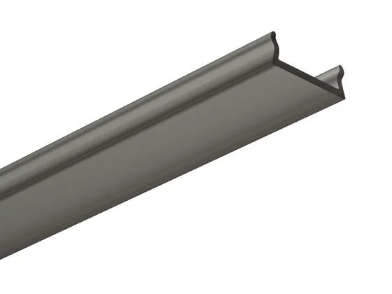 Nová Kolekce StrongLumio krycí lišta k LED profilům Maglyte-10 naklapávací, 2030mm černá