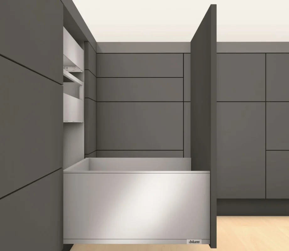 Autentický K-BLUM Legrabox, zásuvka F 450mm/70kg, Blumotion/TOB, bílá, vrut