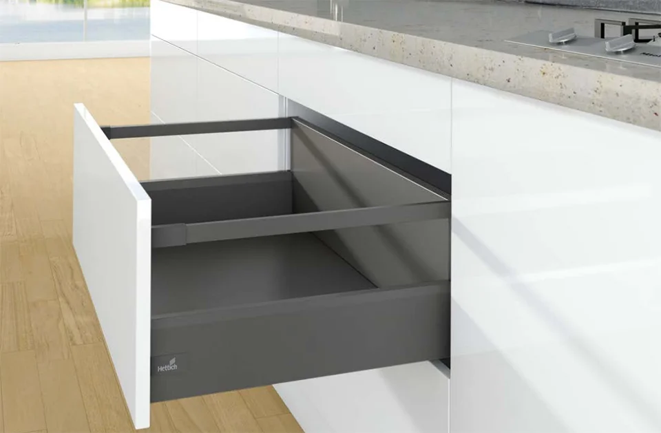 K-HETTICH Arcitech, čelní, antracit, 500/126/250, 40kg, SiSy Nejlepší Cena