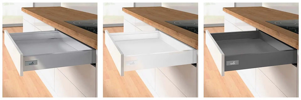 Akční Nabídka K-HETTICH Atira zásuvka 70, 520mm/50kg, stříbrná, SiSy
