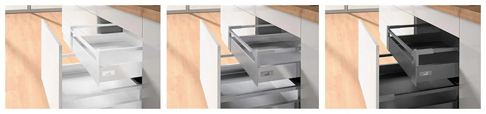 K-HETTICH Atira vnitřní zásuvka 144, 350mm/30kg, relingy, stříbrná, PTOs Dokud Zásoby Vydrží