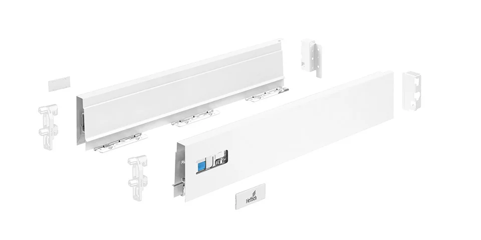 HETTICH 9307139 Atira sada bočnic úplná, 70/420mm, bílá Omezená Nabídka