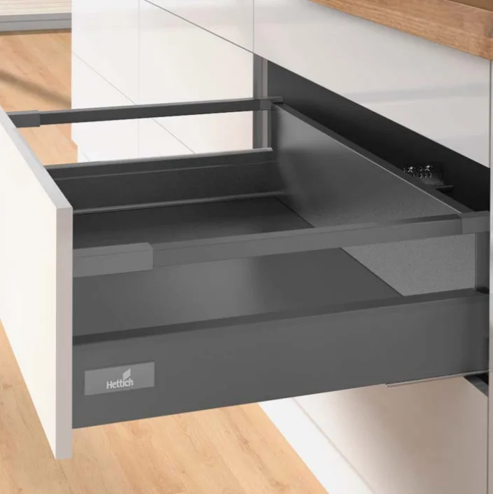 HETTICH sada Atira zásuvka 144, 520mm/30kg, antracit, SiSy Jen Po Omezenou Doba