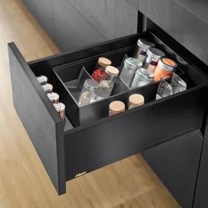 Akce K-BLUM Legrabox, zásuvka C pure 650mm/70kg, Blumotion/TOB, černá, vrut