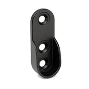 Levný StrongWire držák šatní tyče oválné, D=15, černá