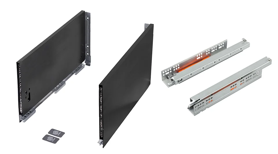 K-StrongMax 16 zásuvka H249/450mm push, černá Top Prodej