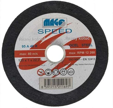 Objednat Nyní Řezný kotouč MAGG SPEED,125 x 1.6