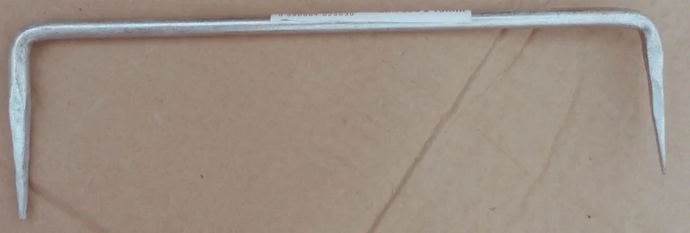 Akční Cena Pozinkovaná tesařská kramle 300 x 12 mm - 2. jakost povrchové úpravy zinkem