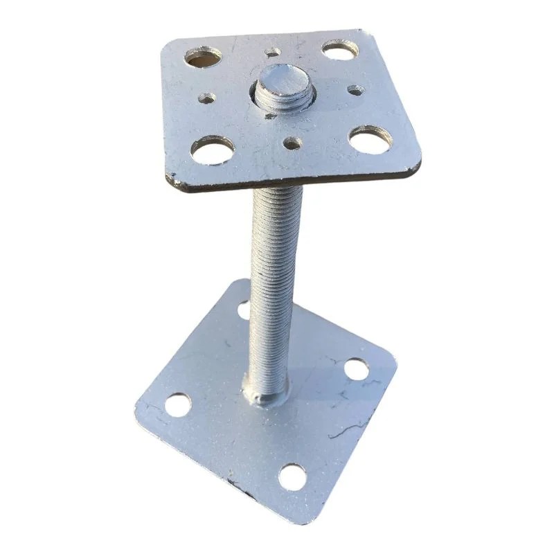 Nejlepší Cena Patka dřevěného pilíře M16x100 s deskami 80x80mm, žárový zinek, pro vyrovnání nerovností a ochranu dřevěných konstrukcí