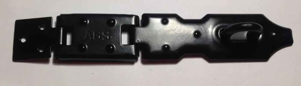 Petlice bezpečnostní na dveře a zámek - 120mm, černá Must-Have