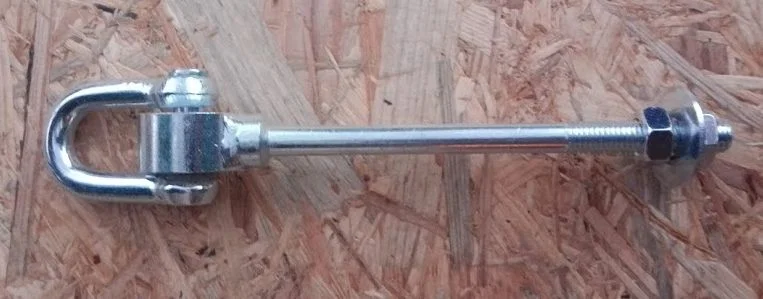 Houpačkový hák - závěs D M12x160mm Zn, nosnost250 kg, pro houpačky Speciální Cena