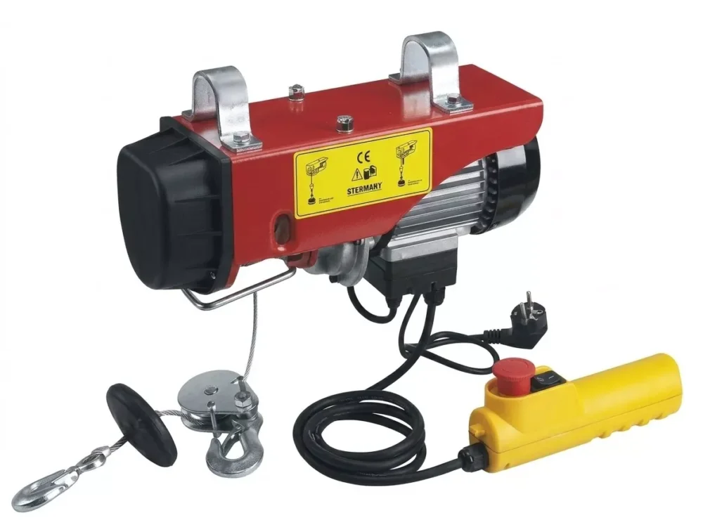 Naviják elektrický 100 / 200 kg, kladkostroj s lanem 12 / 6m -(220V) Must-Have
