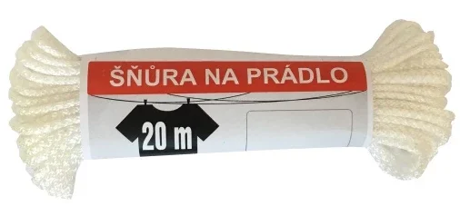 Šnůra na prádlo 20m - odolná - kvalitní Speciální Cena