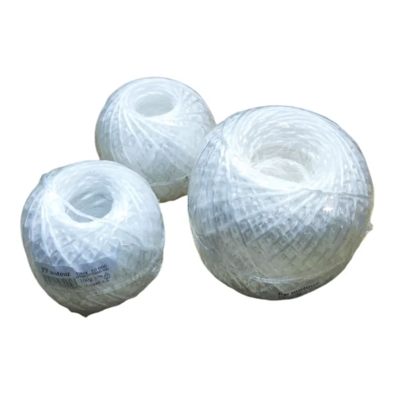 PP motouz 250g / 200m, polypropylenový provázek Lanex, 10 000 dtex, bílý vázací motouz Speciální Cena