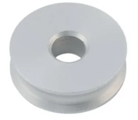 Kladka - rolna s ložiskem 125mm, soustružená, lano max 10mm Jen Po Omezenou Doba