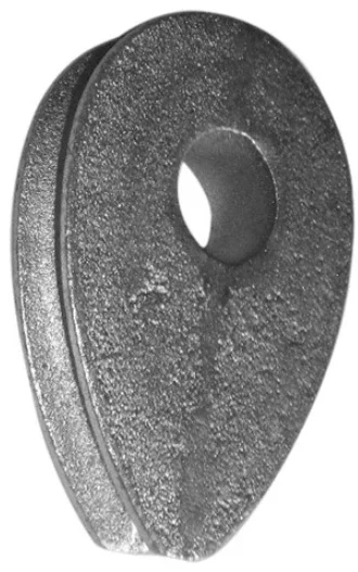Lanová očnice litinová pro lano 40mm - DIN 3091 - bez. p.ú. Akční Cena