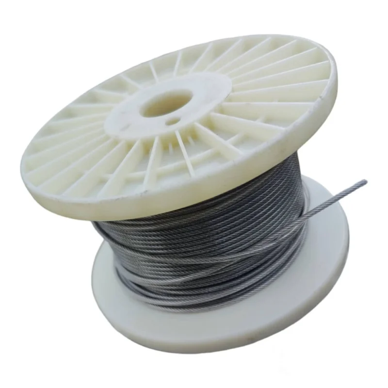 Nerezové lanko 1,5mm, s 2,5mm PVC bužírkou - nerez A4 - DIN 3055 Časově Omezené