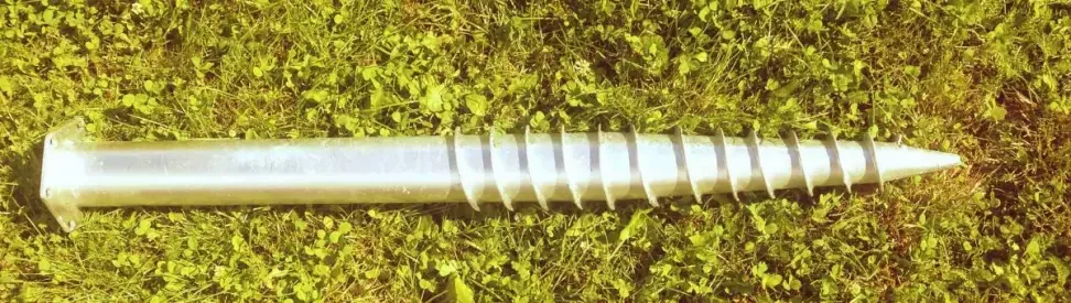 Zemní vrut M 76x1200mm, s šestihrannou hlavou, materiál 3mm Značkový