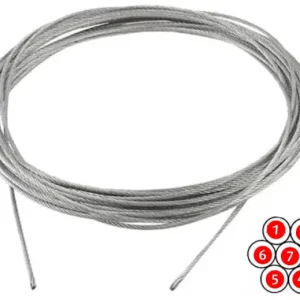 Zlevněný Nerezové lano 0,6 mm 1x7 – A4 (AISI 316) nerezová ocel, metráž