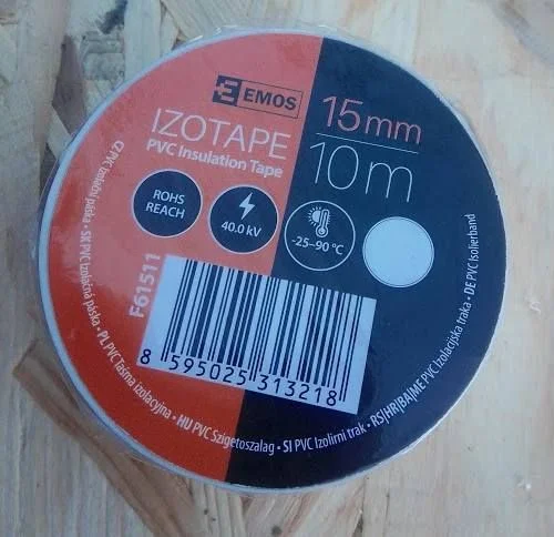 Izolačka elektrikářská PVC šíře 15mm délka 10m, bílá Ověřený