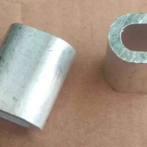 Zlevněný Hliníková lisovací svorka / objímka pro lana do 6 mm, DIN 3093