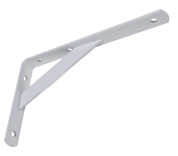 Policová konzole pro velké zatížení 100 x 300 mm, bílá barva Výprodej