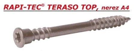 Bezpečná Platba Vrut RAPI-TEC TERASO TOP 5,5 X 60 mm, nerez A4