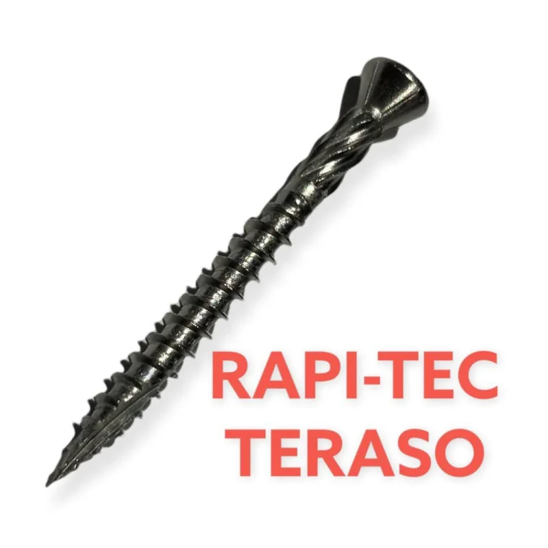 Finální Výprodej RAPI-TEC TERASO 4,5 X 50 mm, kalený terasový vrut, nerez