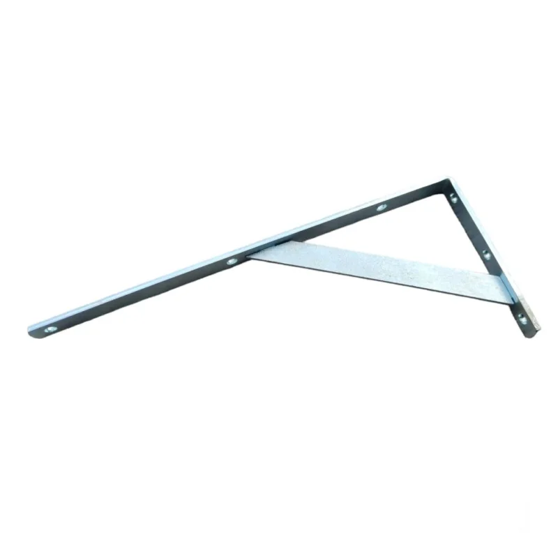 Super Cena Policová konzole s podpěrou - lehká, 100 x 150 mm, až 40 kg, zinek