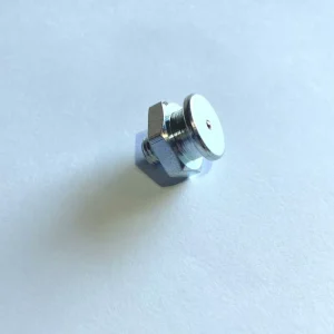 Značkový Mazací hlavice - maznička M8 x 1,00 - jemný závit, průměr hlavy 14 mm, DIN 3404, Zn.
