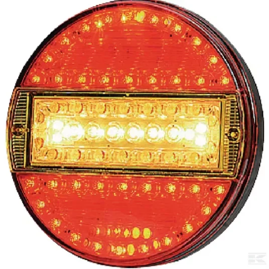 Rychlé Dodání Zadní LED světlo 12/24 V - nákladní auto, traktor, vlek, multifunkční, kulaté Ø 140 mm,
