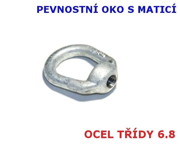 Matice s okem M16 - pevnostní - nosnost 1600 kg, žár. zinek Pouze Dnes