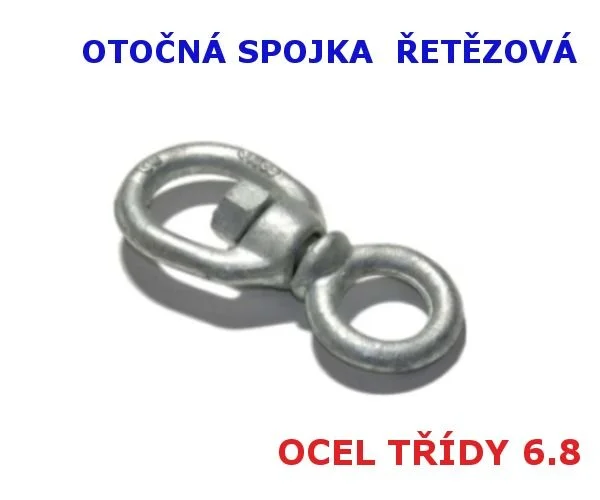 Otočné oko - spojka pro řetěz, G-401 - M16 - nosnost 1600 kg, žárový zinek Jen Po Omezenou Doba