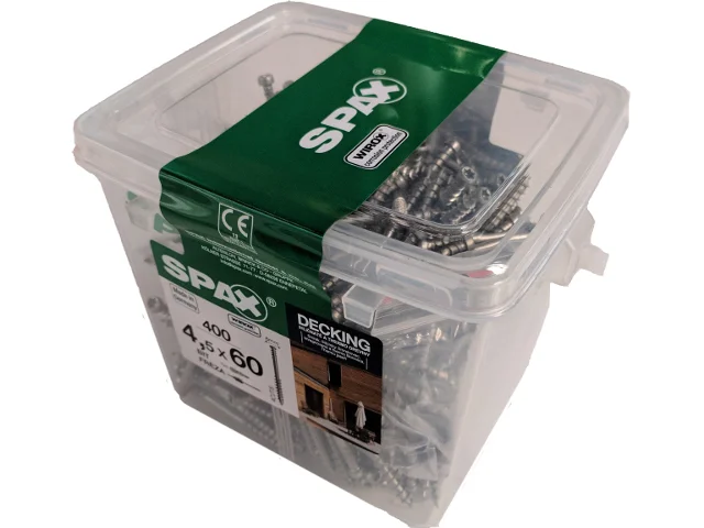 Nakupujte Hned SPAX vrut 4,5x60mm terasový cylindrická hlava TXS W C stříbrný