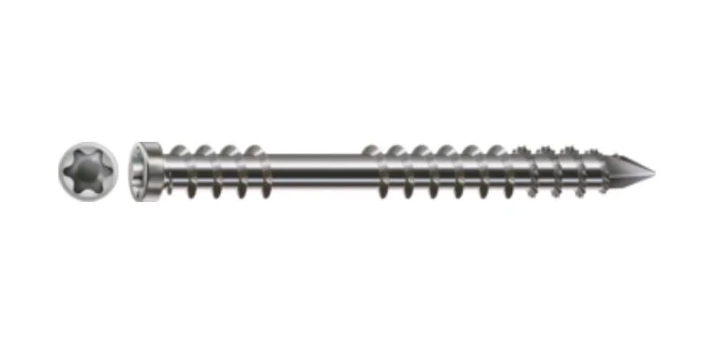 Poslední Šance SPAX vrut 5x70mm terasový cylindrická hlava TXS nerez A2 C stříbrný