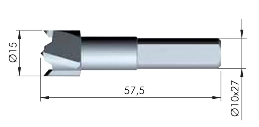 Kup Teď IF-vrták 15 mm pro Flipper policovou podpěru