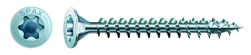 Výprodej SPAX vrut 4x45mm zápustná hlava TXS W 4C MH
