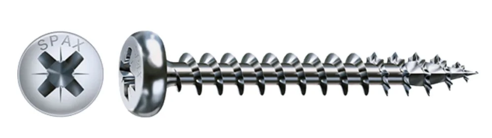 Vysoce Kvalitní SPAX vrut 3,5x16 půlkulatá hlava PZ,W,4C,