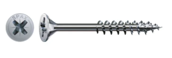 Akční Nabídka SPAX vrut 5x55/37 zápustná hlava PZ, W, 4C MH, částečný závit