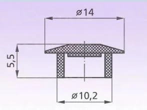 Krytka montážního otvoru průměr 10mm černá Víkendová Akce