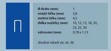 Nejlepší Volba Spona 343/23mm zinek M-PR, 3200 ks