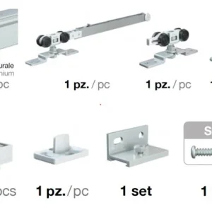 Zlevněný Posuvné interiérové kování 1399/330 40kg 2x tlumič