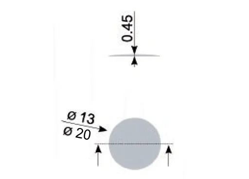 IF Krytka nalepovací 13mm 20ks 11164plr2 bílá Nejlepší Cena