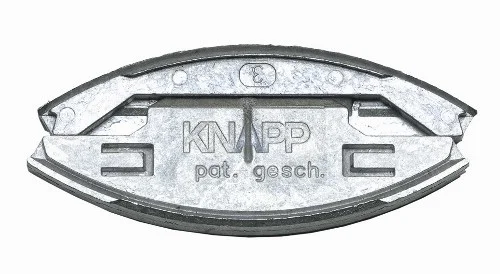 Nejprodávanější KNAPP K049 zásuvný spoj SILVER (slitina hliníku a zinku)