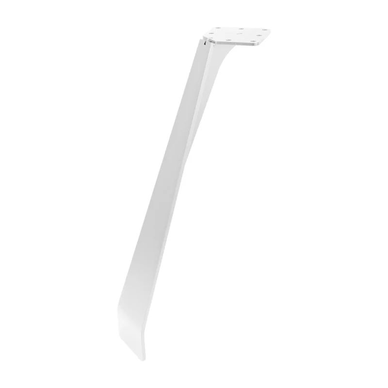 Expresní Doručení MILADESIGN ET N42080 zkosená stolová noha bílá 420mm